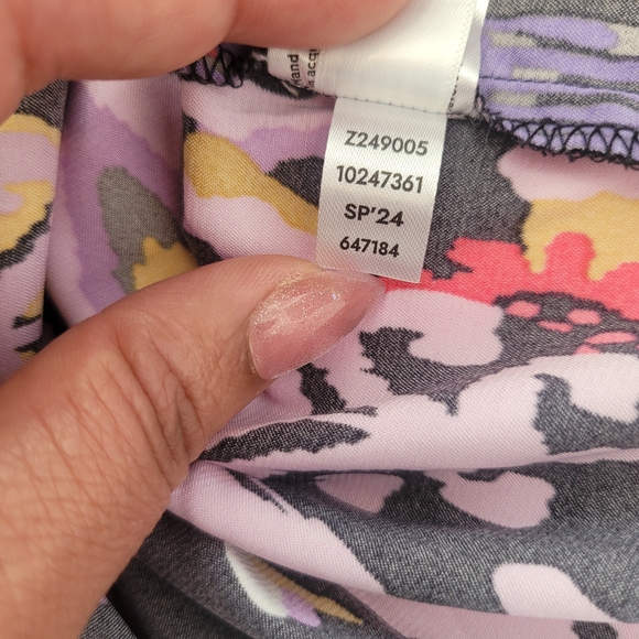 Cowl Neck Slip Dress - Desert Ikat Black Size 10 - Picture 15 of 16